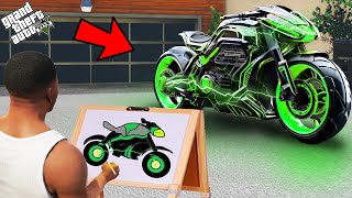 GTA 5 : Franklin Find Magical Painting To Make Fastest Super Bike in GTA 5 ! (GTA 5 Mods)