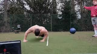 GWR No.3 - Most Side Jump Push Ups in 1 Minute (53)