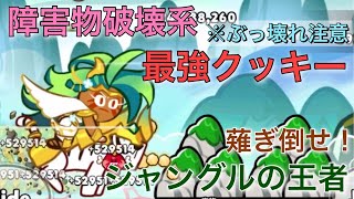 最強強化！ジャングル味クッキーが障害物破壊系最強に！6億点も余裕！！！【クッキーラン CROB】