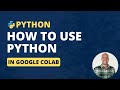How to use PYTHON WITH GOOGLE COLAB  (Python Beginner Tutorial)