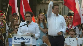 Polish opposition candidate Rafal Trzaskowski holds final rally ahead of presidential run-off | AFP