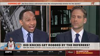 FIRST TAKE   Stephen A  Smith reacts to Knicks loss to Nets 117 112; Kyrie 34 Pts