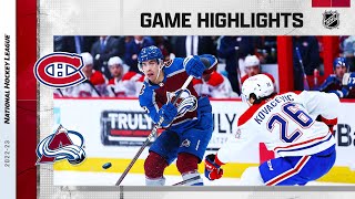 Canadiens @ Avalanche 12/21 | NHL Highlights 2022