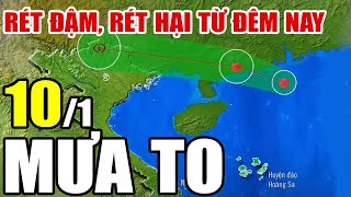 Dự báo thời tiết hôm nay và ngày mai 10/1/2025 | Dự báo thời tiết trong 3 ngày tới