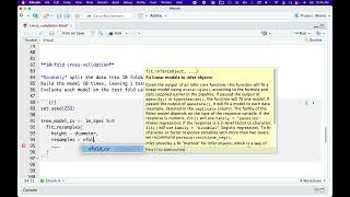 R code tutorial: regression -- cross-validation