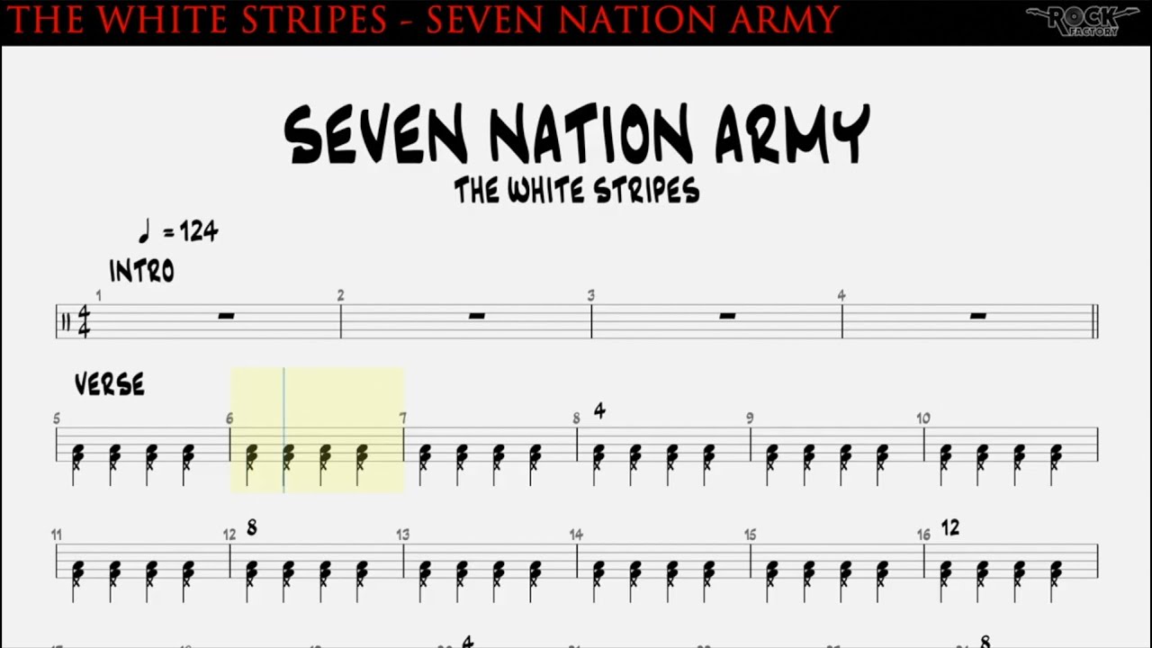 How To Play Seven Nation Army On Drums Ins
