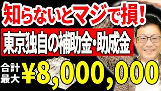 【経営者必見】最大800万！知らないとマジで損する東京都独自の補助金・助成金４選＋α！