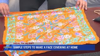 Simple steps to make a face covering at home