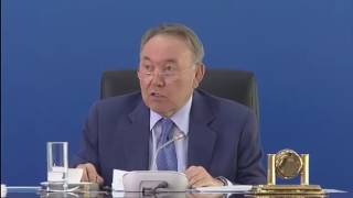 Назарбаев отругал чиновника за потоп в Астане!