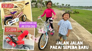 Keliling Naik Sepeda dari Playground ke Playground | Renovasi Sepeda Zara Cute ke Little Kenzo