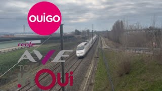 Spot sur la LGV Méditerranée ( tgv inouï, OUIGO, Ave renfe )