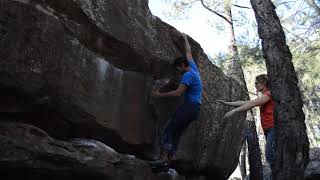 El desrodillador, 6b+. Albarracín