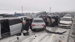 Как это было, Массовое ДТП на трассе Астана - Щучинск 03.01.2025 #МассовоеДТП #какэтобыло #астана