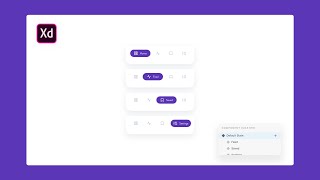 Using Component States in Adobe XD | App Menu Design & Prototype Tutorial