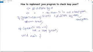 Java Program to Check Leap Year or not?