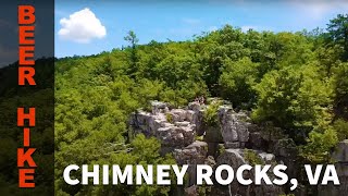 Shenandoah Mountain hiking to Chimney Rocks