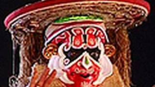 Monkey God Hanuman, Ashtakalasam in Lavanasuravadham, a Kathakali play