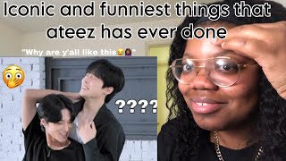 ICONIC AND FUNNIEST THINGS ATEEZ HAS EVER DONE *Reaction*