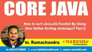 Core Java Tutorials | How to sort Java.util.TreeSet By Using User Define Sorting technique? Part-2