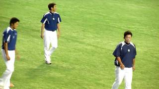 20110701　投手試合前練習　岩瀬（ヽ｀_´)ら　@東京ドーム