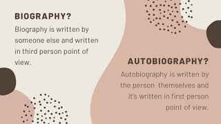 Biography Text Features