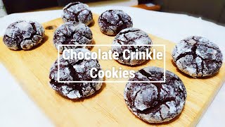 Chocolate Crinkle Cookies - Quick and Easy recipe｜How to make Chocolate Crinkle Cookies