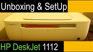 HP Deskjet 1112 Setup \u0026 Quick Print review 🔌🖨!!