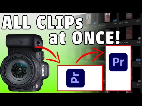 Rotate all the clips vertically - ALL at ONCE - in the Project panel - PREMIERE PRO tutorial