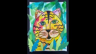 3rd Grade Henri Rousseau Inspired Tiger