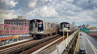 NYCT: R160 \u0026 R179 (J) On the Williamsburg Bridge