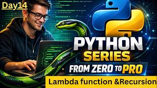 Python Recursion & Lambda Functions Explained | Anonymous Functions | Python for Beginners