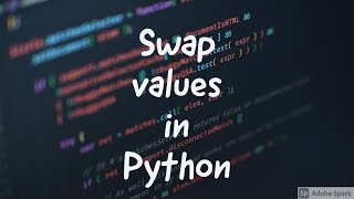 One line code to swap values in python