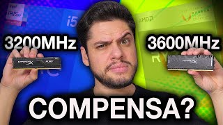 MEMÓRIA RAM 3200MHz ou 3600MHz faz diferença? Testes com GRÁFICO INTEGRADO Ryzen 5 4650G e VEGA 7