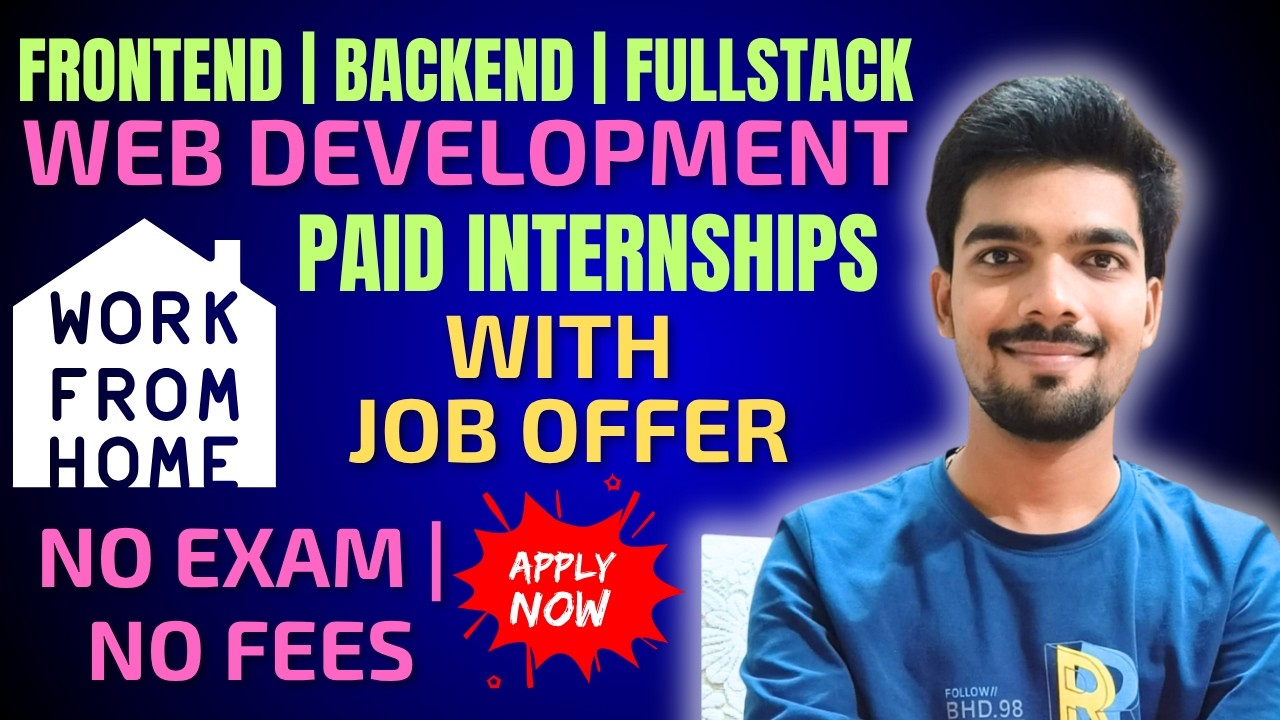 Web Development Internships Frontend Backend Fullstack