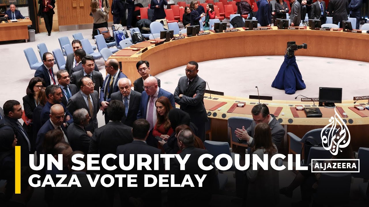 UN Security Council Vote On A Halt In Fighting In Gaza Has Been Delayed ...