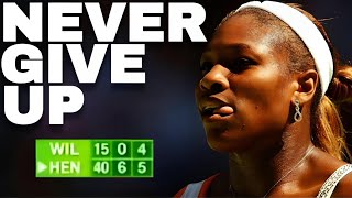 12 Times Serena Williams Saved Match Points To Win The Match | SERENA WILLIAMS FANS