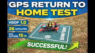 INAV 7.1.2 GPS Return To Home Test | 5” FPV Drone | GPS-Only RTH (No Compass)