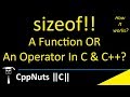 sizeof operator in C