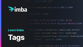 Tags | Learn Imba tutorial