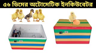 ৫৬ ডিম ফোটানো মেশিন Egg incubator dui bhai dokan mim incubator ডিম থেকে বাচ্চা ফোটানোর ইনকিউবেটর