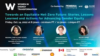 Towards an Equitable Net-Zero Future: Stories, Lessons Learned & Actions for Advancing Gender Equity
