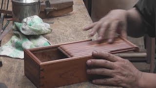 Fourth episode Handcrafted woodworking furniture Box making detailed teaching process