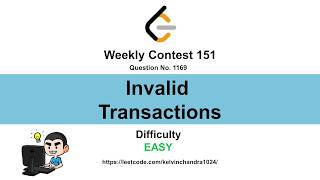 1169 Invalid Transactions