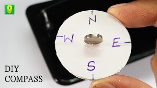 How to make a Magnetic Compass at Home - DIY Compass
