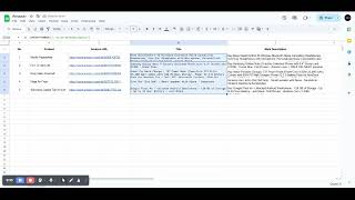 Easy SEO Tips for Audit: Extract Title Tags & Meta Descriptions Using Google Sheets