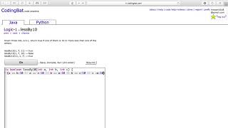 Logic 1 (lessBy10) Java Tutorial || codingbat com