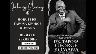 Funeral Service of Moruti DR. Taposa George Komana