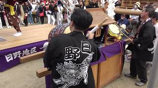 ２０２３　令和５年　秋祭り　高向神社　日野獅子舞２