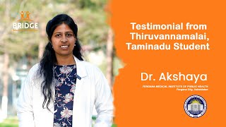 A Student from Tiruvannamalai, Tamilnadu shares her experience | FMIOPH, Uzbekistan