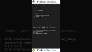 Using * To Unpack Python Lists | Python Tutorial
